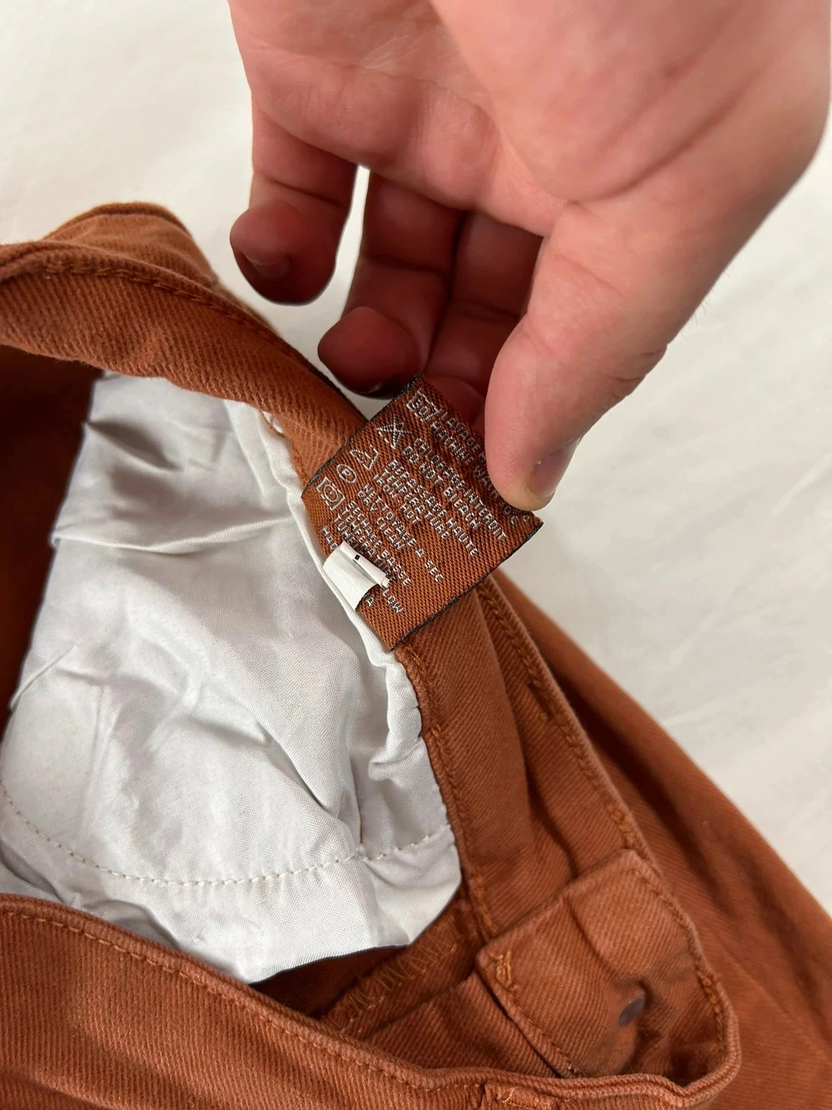 Brown orange high-waisted Voggo jeans – photo 10